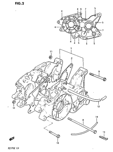 PE175 Картер двигателя