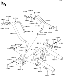 VN1500 Глушитель