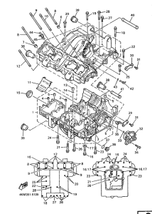 XJ900S Картер двигателя