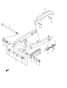 RV125 Маятник задний