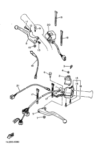 XT600Z Handle switch. lever