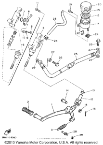 FZR400SAC Задний торм цилиндр