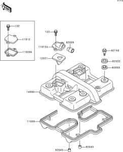ER500 Крышка головки цилиндров