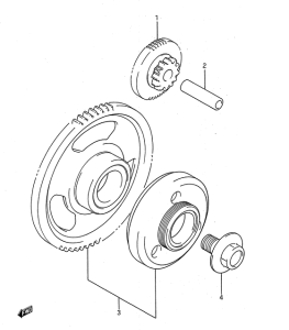 GSX1100 Муфта стартера