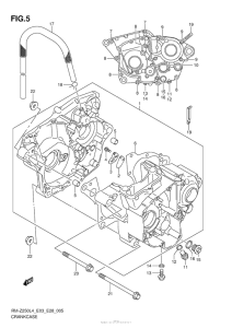 RM-Z250 Картер двигателя