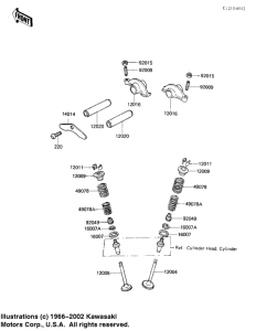 KL250 Rocker arms / valves