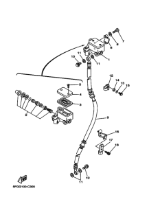 TTR225 Передний тормозной цилиндр