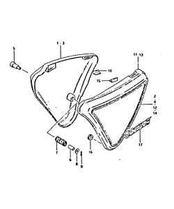 GS250 Обтекатель задний