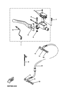 YQ100 Передний тормозной цилиндр