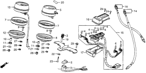 CX500 Speedometer + tachometer ii