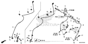 CB1100 (ABS) Передние тормозные трубки