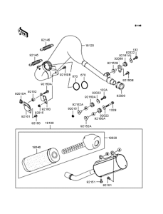 KX125 Глушитель
