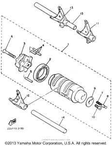 XV535TC Копирный вал