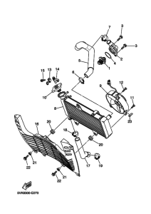 XT660X 25KW Радиатор и шланг