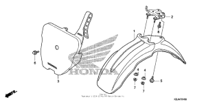 CRF100F Переднее крыло