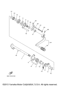 TTR110E Вал переключения