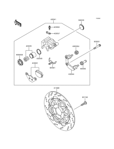 BJ250 Передний тормоз
