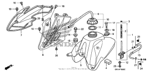CRF50F Топливный бак