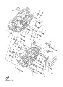 YZ250F Картер двигателя