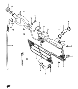 RG250 Радиатор