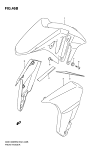 GSX1300BK (ABS) Переднее крыло