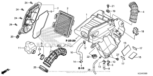 CRF250L (ABS) Воздушный фильтр