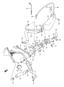RGV250 Радиатор