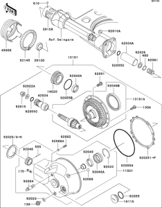 VN1500 Drive shaft / final gear(1 / 2)