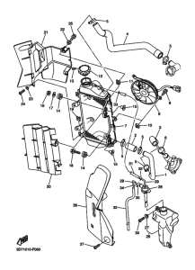 WR250R Радиатор и шланг