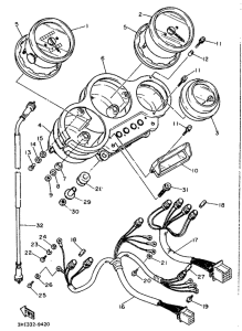 FZR600 Приборы