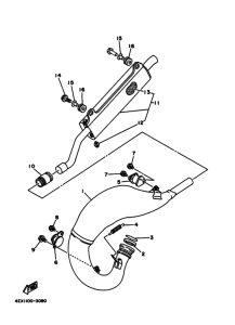 YZ125 YZ125E Выхлоп