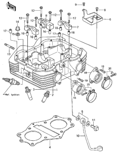 KZ250 Головка цилиндров