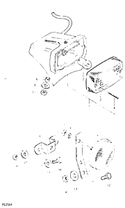 PE250 Задний фонарь
