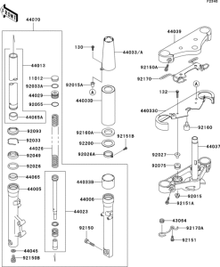 VN800 Front fork(1 / 2)