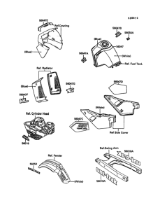 KL650 Наклейки