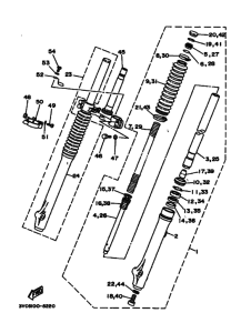RT180 RT180K Вилка передней оси