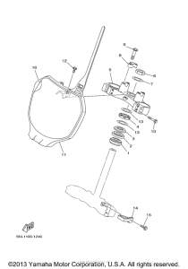 YZ250FP Управление
