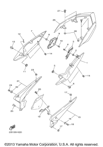 FZ6RYCL Боковые обтекатели