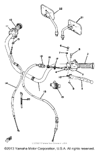 XS750SE-31 - 1978 Handle-wire