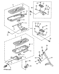 XVZ1300A Support repose pied
