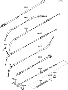 EN450 Тросы управления