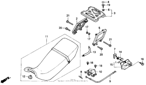 NX250 Сиденье