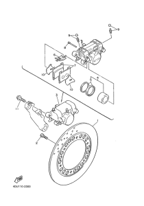 XJ600S Задний суппорт