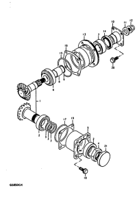 GS850 Secondary drive gear