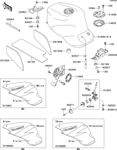 ZX900 Fuel tank(zx900-b2)