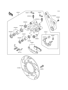 ZX600 Задний суппорт