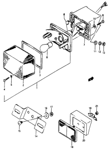 TV50 Задний комбинированный сигнал