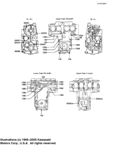 KZ1100 Crankcase bolt & stud pattern
