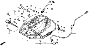 XL250S Крышка картера правая