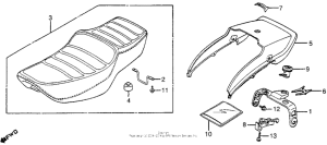 CB550 Сиденье